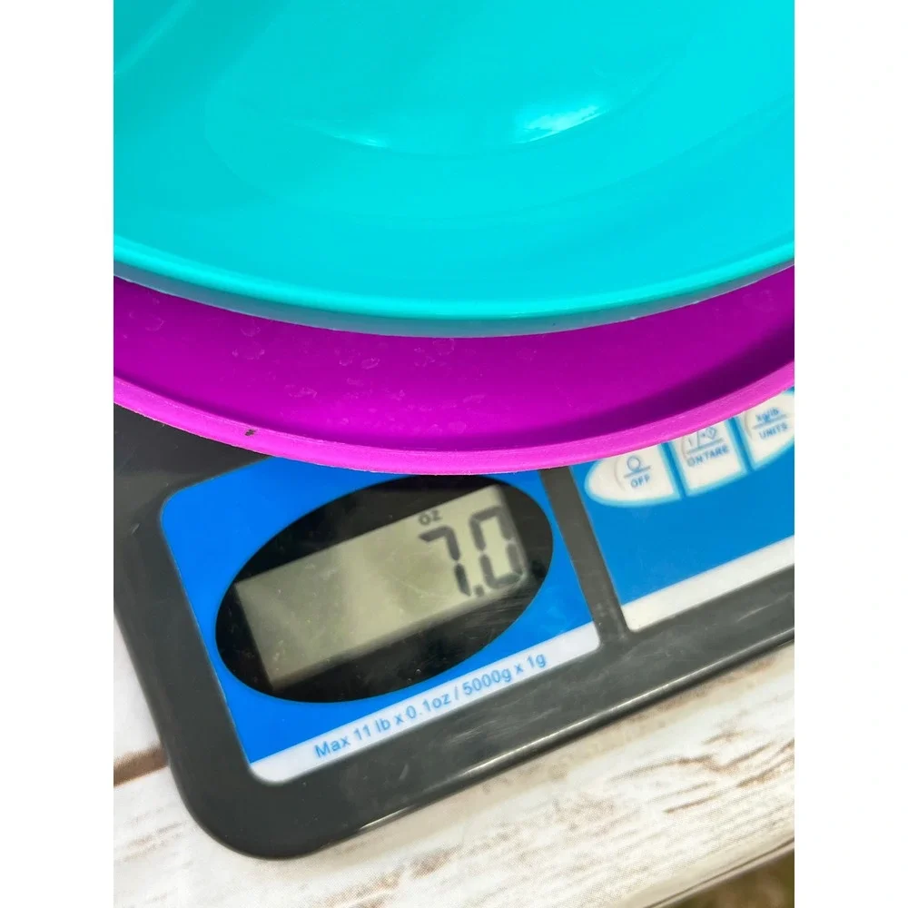 Tupperware Divided Plate Teal Blue Purple 3 Compartment Lid 8.5 Inch